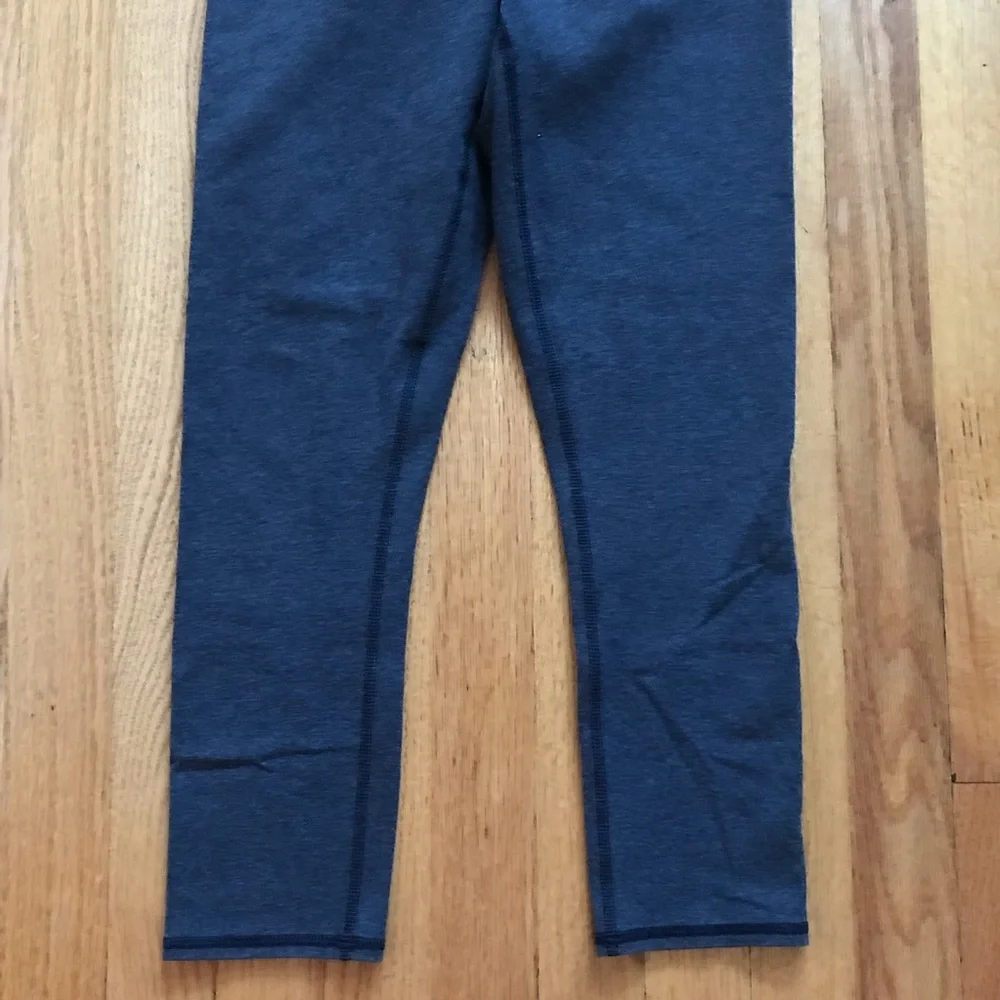 Lululemon Wunder Under Practice Cotton Roll Down Practice Cotton Heather Black 6